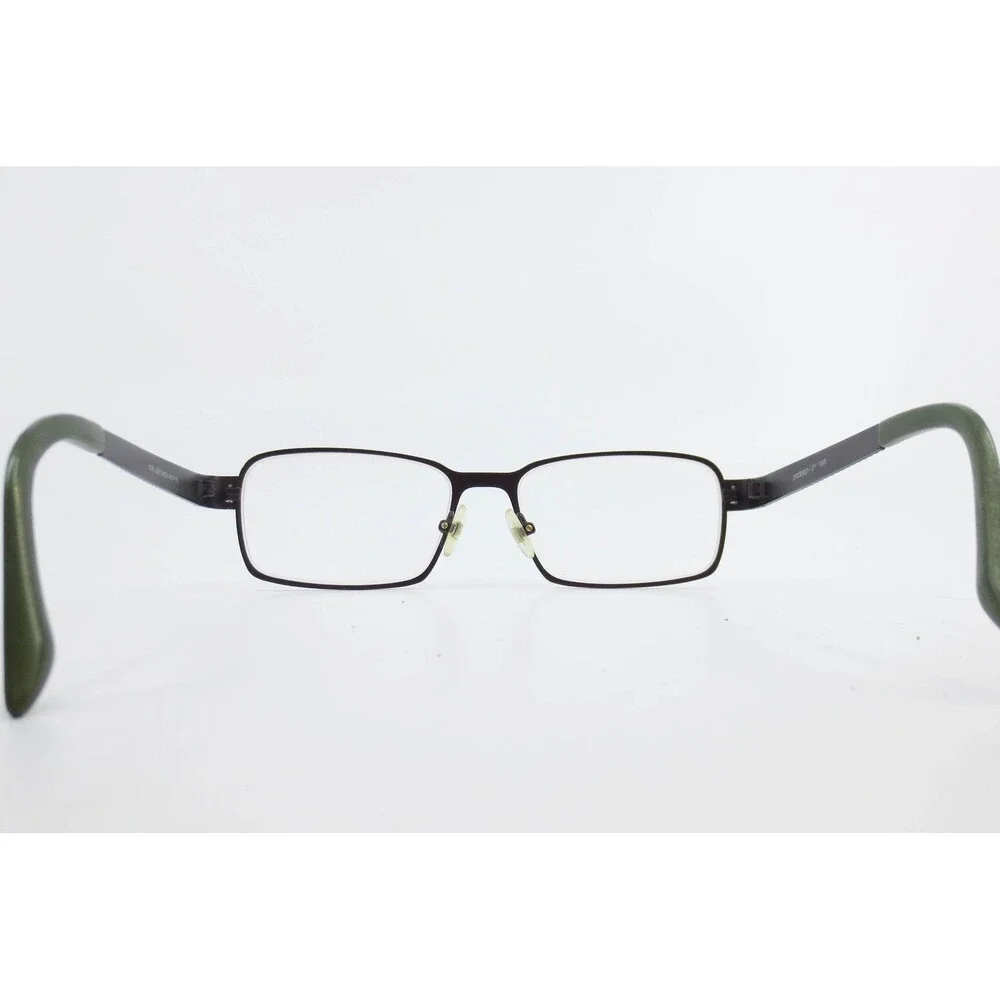 Prodesign Denmark 1239 c.5021 Eyeglasses Burgundy Green Chevron Rectangular